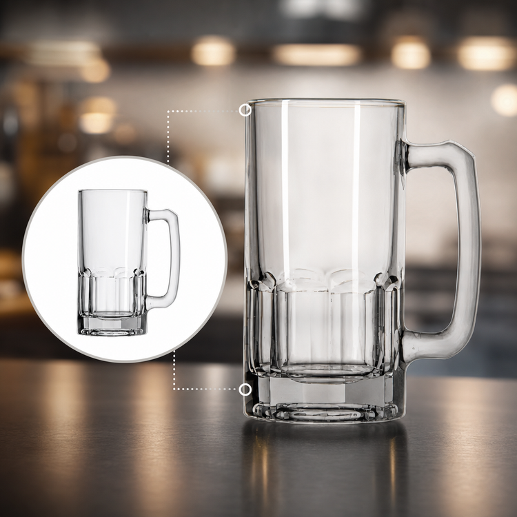 Product image #3 for Anchor Hocking Foodservice Gusto 34 oz. Clear Glass Mug