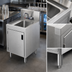 Thumbnail image #3 for Advance Tabco Prestige Supreme Underbar Stainless Steel Hand Sink with Cabinet Base and Faucet, 12 x 20 x 36 Inches