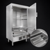 Thumbnail image #3 for MasterRange 24-Inch Natural Gas Smokehouse Smoker with 3 Tubular Burners