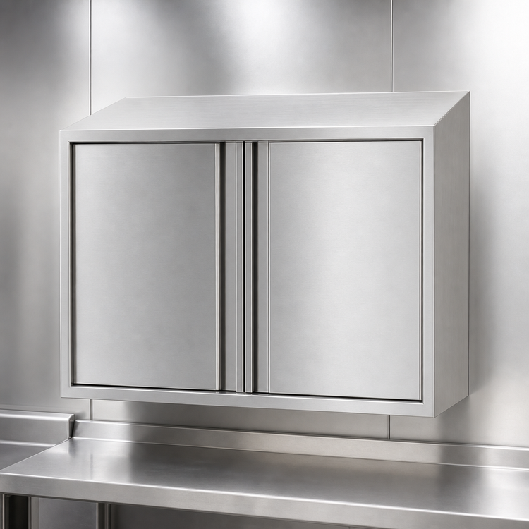 Product image #3 for Eagle Group WCH-72 72-Inch Wall Mount Stainless Steel Cabinet with Hinged Doors