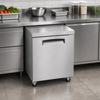 Thumbnail image #3 for Hoshizaki Economy EUF27A 27-Inch One-Section Undercounter Freezer, 6.33 Cu. Ft., Stainless Steel, Solid Door