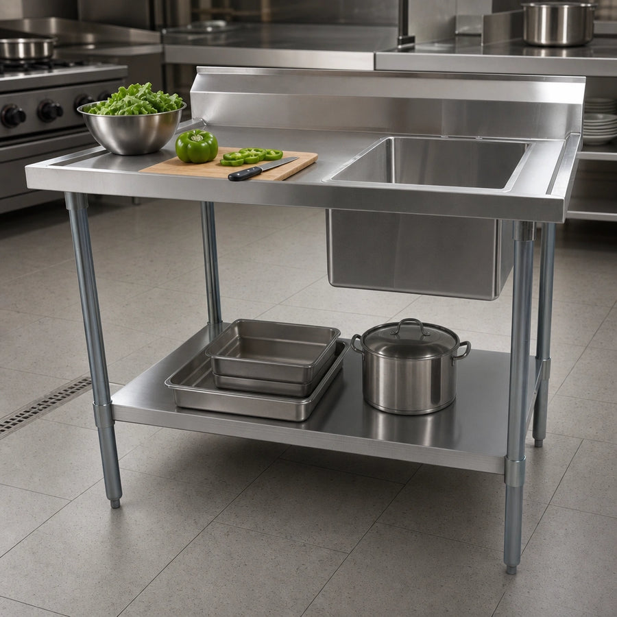 Right-Side Prep Sink