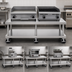 Thumbnail image #3 for Vulcan Universal Stainless Steel Counter Model Equipment Stand for Griddles and Broilers, 73-Inch Wide