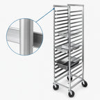 Thumbnail image #3 for Channel Manufacturing ETPR-3E6 End-Load Aluminum Steam Table Pan Rack, 19-Pan Capacity, 12 x 20 Inch Pans