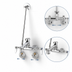 Thumbnail image #3 for T&S Brass Adjustable Wall-Mount Service Sink Faucet with Vacuum Breaker Nozzle and Pail Hook, Polished Chrome Plated