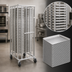 Thumbnail image #3 for Panco Full-Height Mobile Side-Loading Wire Pan Rack for 36 Full-Size Pans
