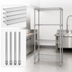 Thumbnail image #3 for Quantum Stationary Chrome Wire Shelving Starter Kit, 42 x 18 x 74 Inches, 4 Shelves