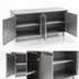 Thumbnail image #3 for Eagle Spec-Master 144-Inch Stainless Steel Plate Cabinet with 4 Hinged Doors