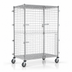 Thumbnail image #3 for QuadTruss Mobile Security Cage, 33-1/4 x 27-1/4 x 69 Inches, Chrome-Plated Wire Construction