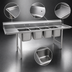 Thumbnail image #3 for Eagle 314 Series Four-Compartment Coved Corner Sink with Double 24-Inch Drainboards, 16-Inch Bowls