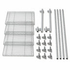 Thumbnail image #3 for Quantum TTK-C21X 21-Inch Chrome Overhead Track Shelving Intermediate Kit with 86-Inch Posts