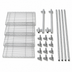 Thumbnail image #3 for Quantum 21-Inch Chrome Plated Track Shelving Intermediate Kit with 86-Inch Posts