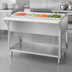 Thumbnail image #3 for Advance Tabco Triumph (Supreme) Ice Cooled 2-Pan Serving Counter with Cutting Board and Undershelf, 31-13/16 Inch W x 30-5/8 Inch D