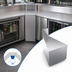 Thumbnail image #3 for Krowne Royal Series 30° Front Corner Underbar Angle Filler, 19-Inch Deep, Stainless Steel