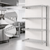 Thumbnail image #3 for Eagle Group 4-Tier Add-On Wire Shelving Unit, 30 x 24 x 63 Inches, Stainless Steel Finish