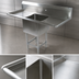 Thumbnail image #3 for John Boos Pro-Bowl 1-Compartment Stainless Steel Sink with Left and Right Drainboards, 18 x 24 x 14-Inch Bowl