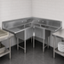 Thumbnail image #3 for John Boos Pro-Bowl 3-Compartment Corner Sink with Dual 30-Inch Drainboards