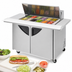 Thumbnail image #3 for Turbo Air Super Deluxe Two-Section Sandwich/Salad Mega Top Prep Table, 18-Pan Opening