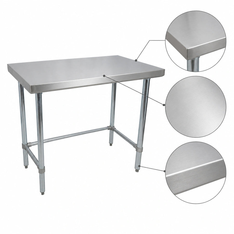 16-Gauge 304 Stainless Steel Top