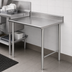 Thumbnail image #3 for Eagle Group 30 x 30 Inch Straight Clean Dishtable, Right-to-Left, 8 Inch Backsplash