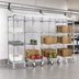 Thumbnail image #3 for Eagle Group Master Trak Overhead Track Mobile Unit Kit for 21-Inch Shelves with 74-Inch Posts, Chrome Finish