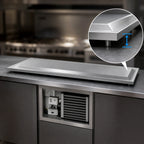 Thumbnail image #3 for Delfield N8259P 59-Inch Drop-In Self-Contained Frost Top with Stainless Steel Raised Top, R290 Refrigerant, 1/4 HP