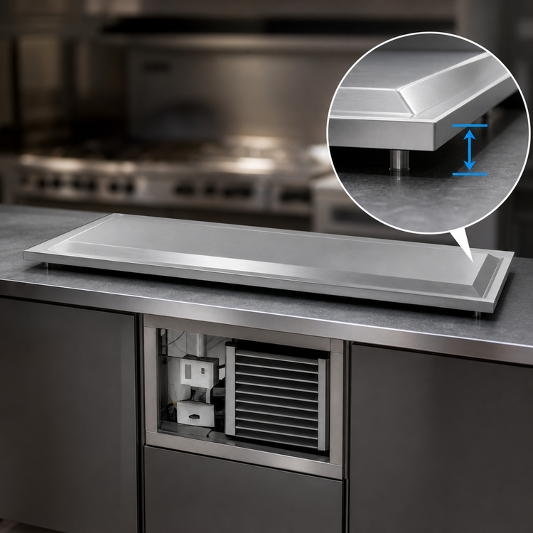 Product image #3 for Delfield 59-Inch Drop-In Self-Contained Frost Top with Stainless Steel Raised Top