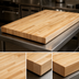 Thumbnail image #3 for John Boos Boos Block Blended Edge Grain Northern Hard Rock Maple Kitchen Countertop, 84 x 48 x 1-3/4 in., Penetrating Oil Finish