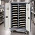 Thumbnail image #3 for Cambro Tall Profile Insulated 2-Compartment Meal Delivery Cart for 15