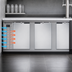 Thumbnail image #3 for Continental Refrigerator BB90NSS 90-Inch 35 cu. ft. Three-Door Front Breathing Back Bar Cooler