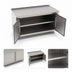 Thumbnail image #3 for John Boos Enclosed Cabinet Base Work Table, 72 x 36 in, 14-Gauge Stainless Steel Top, 1-1/2 in Rear Riser