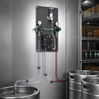 Thumbnail image #3 for Krowne KBP-PF1 Beer Pump Panel, Wall-Mounted Cooler Panel with 1 Beer Line, Empty Keg Detector, and Air-Driven Pump