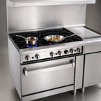 Thumbnail image #3 for Imperial (Middleby) Pro Series IR-2-G24-C 36-Inch Gas Range with 2 Open Burners, 24-Inch Griddle & Convection Oven