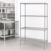 Thumbnail image #3 for Chrome Wire Shelving Starter Kit, 60 x 14 x 74 Inches, 4 Shelves