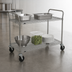 Thumbnail image #3 for Metro Super Erecta SP Heavy Duty 2-Shelf Wire Utility Cart, 36 x 24 x 39 Inches, Brite Zinc Finish