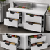 Thumbnail image #4 for Beverage-Air 60-Inch Two-Section Sandwich Prep Table with 4 Drawers and 8-Pan Top