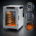 Thumbnail image #3 for Metro HotBlox Wide 8-Pan Pass-Thru Insulated Holding Cabinet, Undercounter, Analog Control, Clear Front and Rear Doors