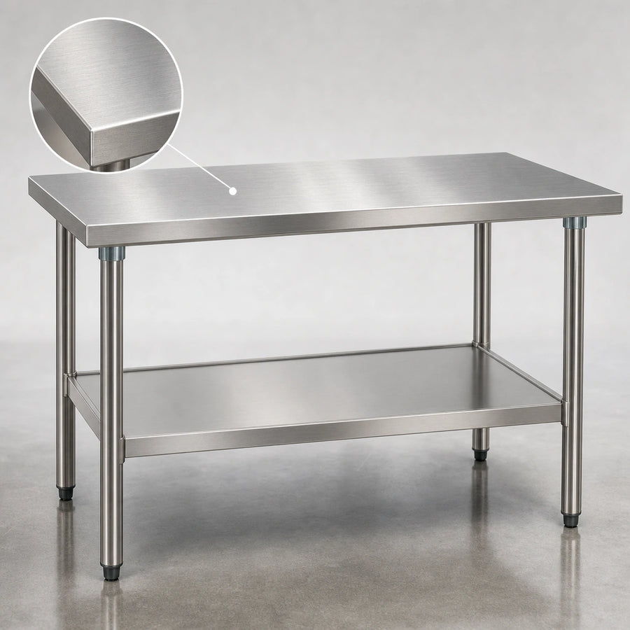 16-Gauge 300-Series Stainless Steel Top