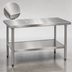 Thumbnail image #3 for Eagle Deluxe Series 60-Inch x 30-Inch 16-Gauge Stainless Steel Work Table with Adjustable Undershelf