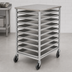 Thumbnail image #3 for Panco Mobile Counter-Height Utility Rack with Slides for 10 18 x 26 Pans