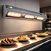 Thumbnail image #3 for Hatco Ultra-Glo® 72-Inch Double Lighted Infrared Food Warmer Strip Heat Lamp