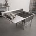 Thumbnail image #3 for John Boos Pro-Bowl 2-Compartment Platter Sink with Left Drainboard, 56-3/16