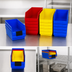 Thumbnail image #3 for Quantum Economy Nesting Polypropylene Shelf Bin with Rear Hanglock and Label Holder, 11-5/8 x 8-3/8 x 6 Inches