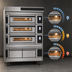 Thumbnail image #3 for Moretti Forni S100E Series 3-Deck Electric Pizza Deck Oven with Refractory Stone Decks