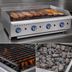 Thumbnail image #3 for Globe 48-Inch Countertop Gas Charbroiler with Char Rock Heating