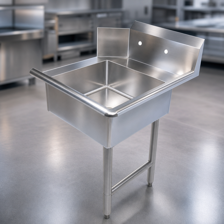 Product image #3 for BK Resources 72-Inch Straight Soiled Dish Table with Right-to-Left Operation and 304 Stainless Steel Top