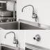 Thumbnail image #3 for Fisher ADA-Compliant Wall-Mount Single-Hole Faucet with 12-Inch Swing Spout and Lever Handle, Stainless Steel