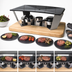 Thumbnail image #3 for Bron Coucke Planchetta 4-Serving Griddle Serving Board with Wooden Base