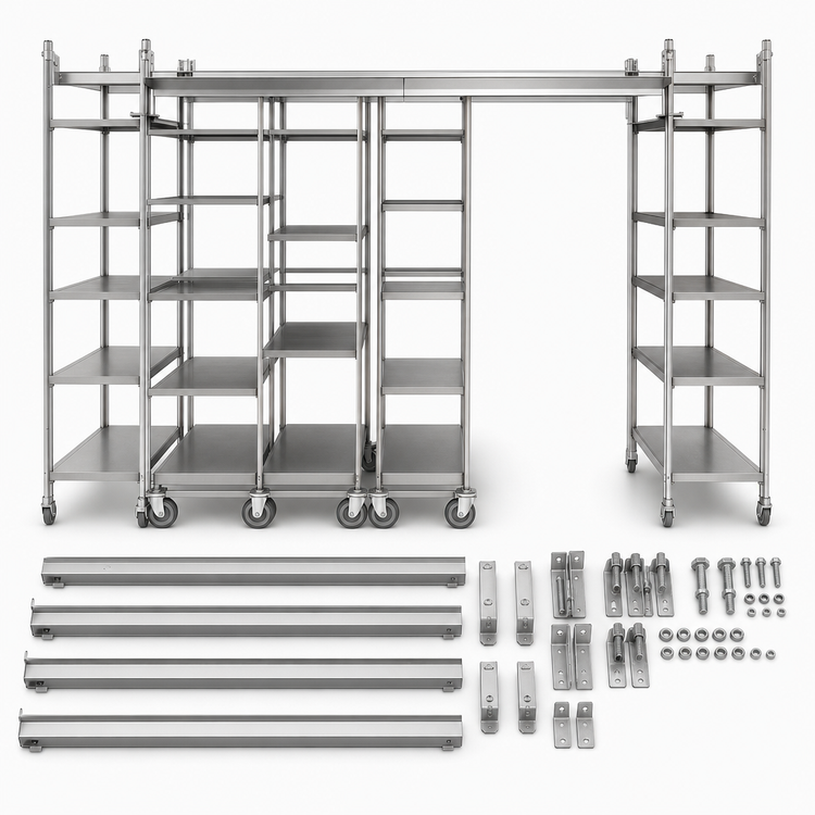 Product image #3 for Metro Top-Track 8 Ft High-Density Storage Track Set