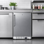 Thumbnail image #4 for Summit Commercial Summit Appliance SCF505SSTBADA Upright Undercounter All-Freezer, 19.75-Inch Wide, Stainless Steel Door, 3 Drawers